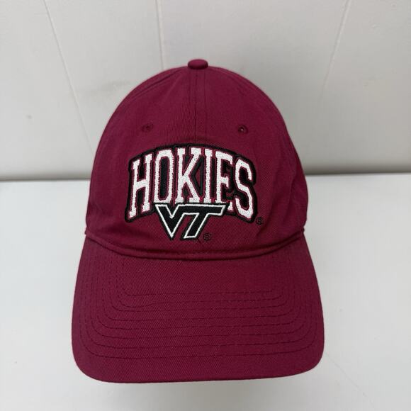Virginia Tech Hokies Hat Cap Maroon Strapback Adjustable NCAA Embroidered VT - Picture 10 of 10
